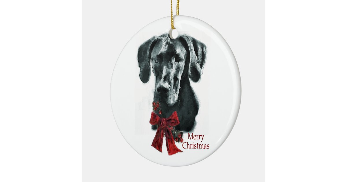 Great Dane Christmas Gifts Ornament | Zazzle