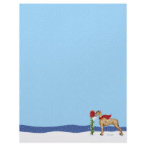 Great Dane Christmas Mail Brindle UC letterhead