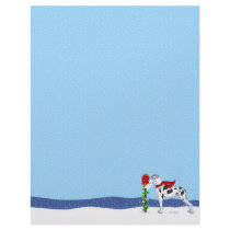 Great Dane Christmas Mail Harlequin UC Personalized Letterhead