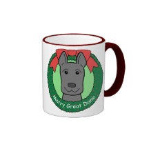 Great Dane Christmas Mug
