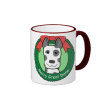 Great Dane Christmas Mugs
