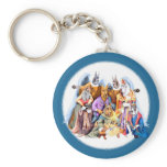 Great Dane Christmas Nativity Key Chain