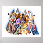 Great Dane Christmas Nativity Posters