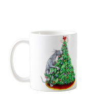Great Dane Christmas Reach Goals Blue mugs