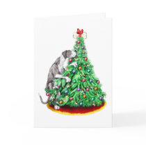 Great Dane Christmas Reach Goals Mantle UC cards by DanesRUs Great Dane Christmas Reach Goals Mantle UC cards