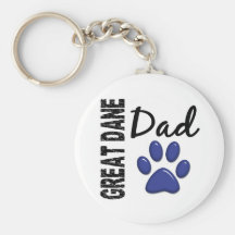 Great Dane Dad 2 Key Chain