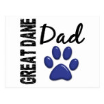 Great Dane Dad 2 Post Card