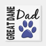 Great Dane Dad 2 Refrigerator Magnets