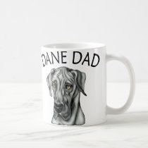Great Dane Dad Black UC mugs