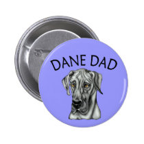 Great Dane Dad Black UC buttons
