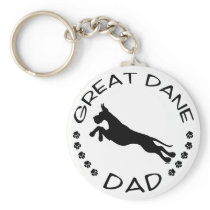 Great Dane Dad Jumper Keychain