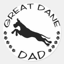 Great Dane Dad Jumper stickers