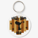 Great Dane Dad Keychain