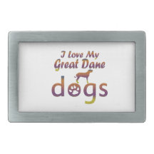 Great Dane designs Belt Buckle