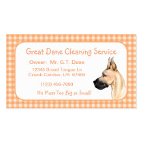 Great Dane Fawn Fem Business Cards business cards