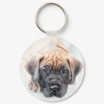 Great Dane Fawn Ransom Pup keychains
