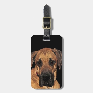 Great Dane Gentle Giant Luggage Tag