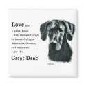 Great Dane Gifts magnets by DogsByDezign Great Dane Gifts magnets