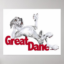 Great Dane Laid Back MerleB UC posters