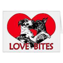 Great Dane Love Bites - Customized cards