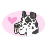 Great Dane Love (cropped) stickers