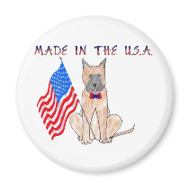 Great Dane Made In The USA Magnet by giftsjustforuholiday Great Dane Made In The USA Magnet