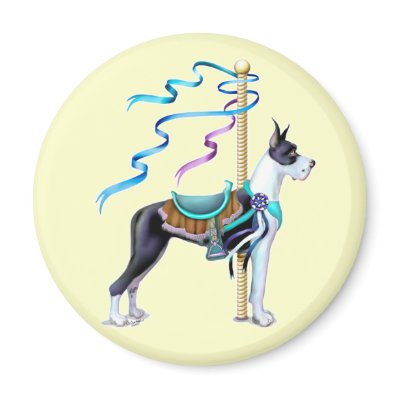 Great Dane Mantle Carousel Magnet by DanesRUs