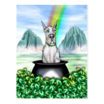 Great Dane Merle Pot O Gold Postcard
