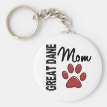 Great Dane Mom 2 Keychain