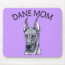 Great Dane Mom Blue mousepads