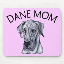 Great Dane Mom Blue UC mousepads
