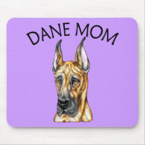 Great Dane Mom Brindle mousepads