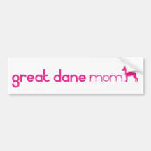 Great Dane Mom Bumper Sticker