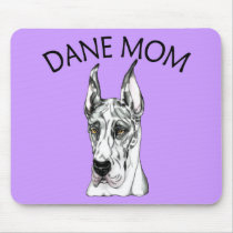 Great Dane Mom Harlequin mousepads