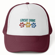 GREAT DANE Mom Paw Print 1 hats