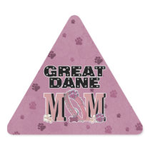 Great Dane MOM Triangle Stickers