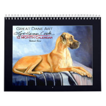 Great Dane Natural Ears Wall Calendars