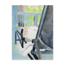Great Dane Pup Zoe Postcard by mozache Great Dane Pup Zoe Postcard