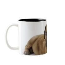 Great Dane puppy with toy soccer ball Coffee Mugs
