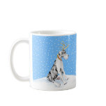Great Dane Reindeer Christmas Harlequin UC mugs