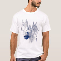 Deutsche Dogge Sapphire Duotone Art. t-shirts