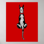 Great Dane Sit Merle Posters