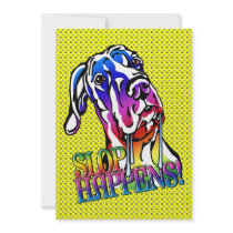 Great Dane Slop Happens Bright UC Personalized Announcement