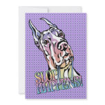 Great Dane Slop Happens Pastel Custom Announcements