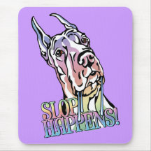 Great Dane Slop Happens Pastel Mouse Pads