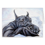 Great Dane Sofa Dreams Greeting Cards