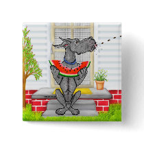 Great Dane SPIT Black Pinback Button