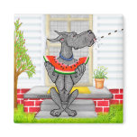 Great Dane SPIT Black Refrigerator Magnet