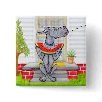 Great Dane SPIT Blue Pinback Button