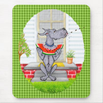 Great Dane SPIT Blue Mousepads